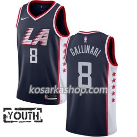 Dres Los Angeles Clippers Danilo Gallinari 8 Nike 2018-19 City Edition Navy Swingman - Dječji